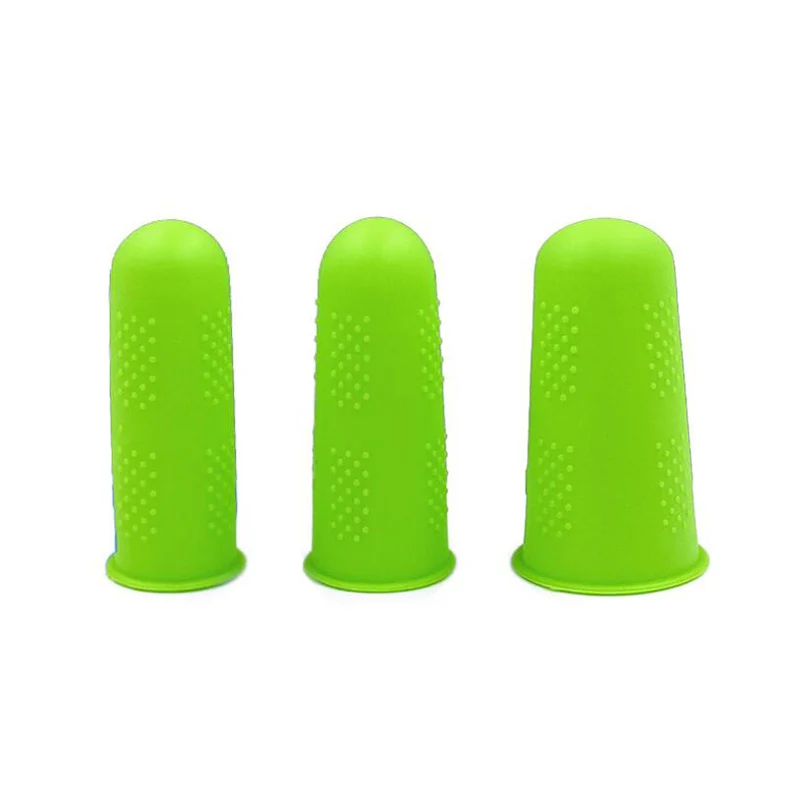 3/5Pcs Silicone Finger Protectors Covers Caps for Scrapbooking Sewing DIY Crafts Ironing Embroidery Needlework Sewing Thimble 