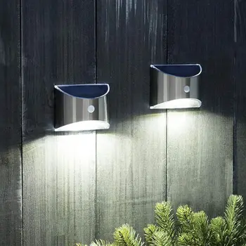 

2Pcs/Set LED Solar Powered Motion Sensor Night Lights Outdoor Patio Garden Lamp 11UA