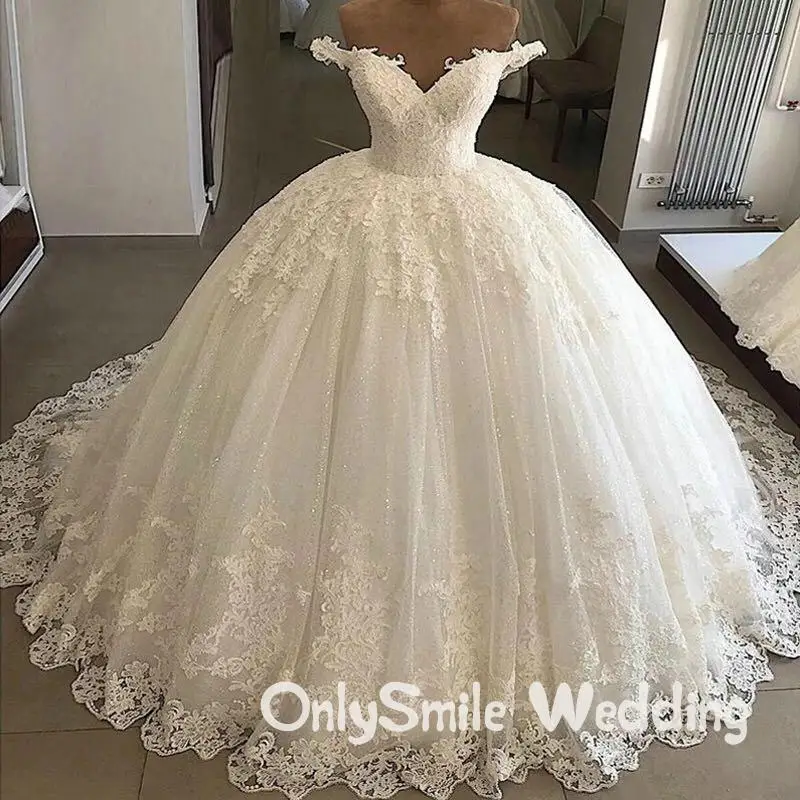 Винтажное свадебное платье Vestidos De Novia Casamento, бальное платье с открытыми плечами, свадебная Кружевная аппликация, платье Robe De Mariee Trouwjurk