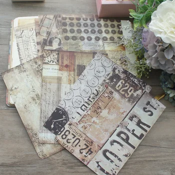 

8 Sheets/lot 14*20cm Movie Font Number Paper Design Wrapping Creative Craft Background Scrapbook Paper