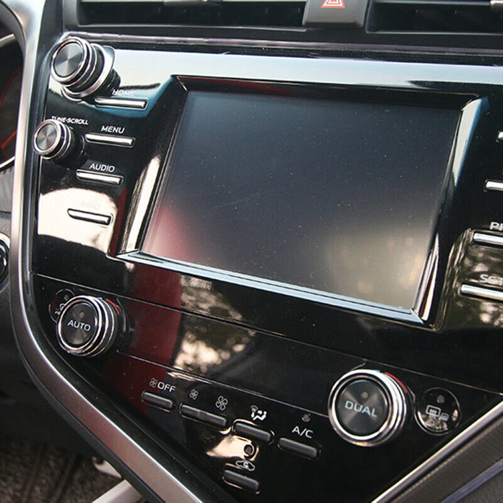 5 шт. Автомобильный интерьер кондиционер аудио функция заднего вида Кнопка регулировки зеркала круг отделка для Toyota Camry