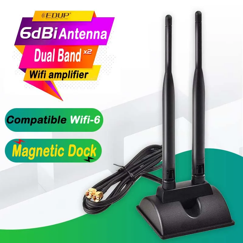 Беспроводной двухдиапазонный ретранслятор wifi усилитель Wifi 6DBi WIFI 6 для Intel AX200 5G