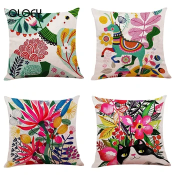 

Decorative Pillowcase Cotton and Linen Square Home Decoration Ornaments Pillowcase Hussein Cousin Pillowcase Bedroom Decoration.