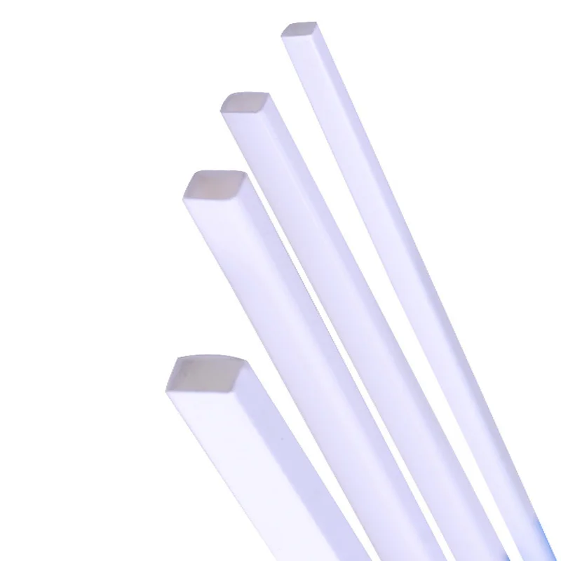 250mm ABS Plastic Rod Square Solid Bar DIY Model Craft Multi Sizes 5/10/25/50pcs Model Building Making Rods Sticks Tools plastic rods