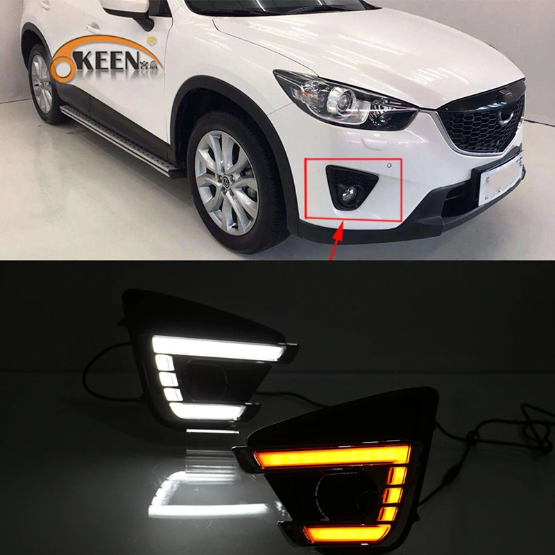 Дневный светильник для Mazda 2 шт. водонепроницаемый Светодиодный дневного света с