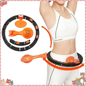 

Loss Weight Tire Massage Fitness Hoop Adjustable Size Intelligent Counting And Automatic Smart Counting Detachable Hoops