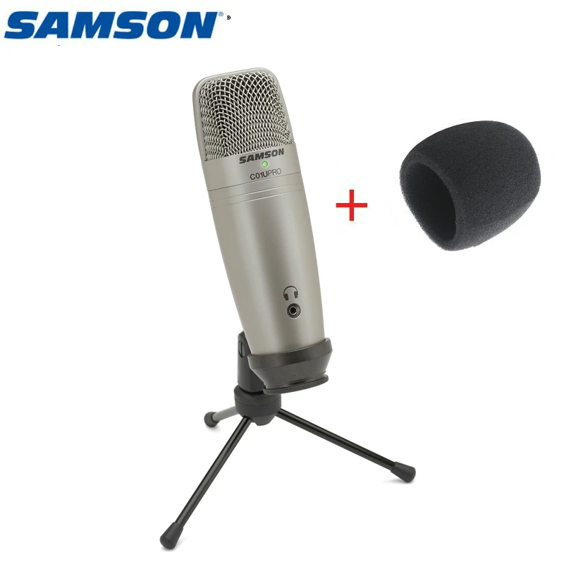 Оригинальный Samson C01u Pro Free Wind Sponge) Usb конденсаторный микрофон для студийной записи