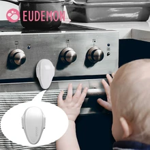 

EUDEMON 2pcs Child Lock Kitchen Protection Of Locking Oven Doors For Children Safety Kids Safety Plastic Protection Safety Lock