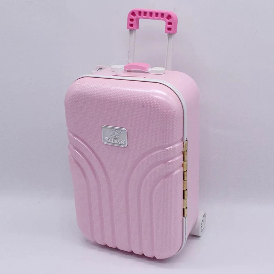 Kawaii Minin Cate чемодан Carry-ons дорожный Спиннер багаж на колесиках кабина Тележка коробка багаж для кукол игрушка вентиляторы подарок - Цвет: Pink