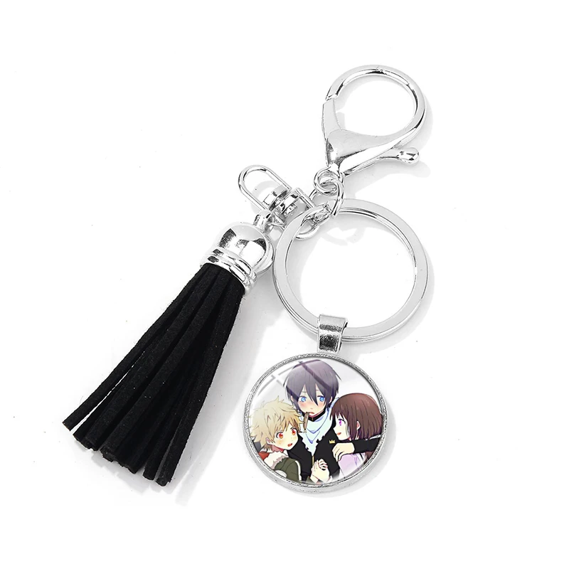 SONGDA аниме Noragami Aragoto Yato Lki hijori Yukine Брелок высокого качества 3D печатное стеклянное искусство Подвеска Брелок для ключей с кисточкой держатель