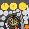 82PCS/Set Plastic Gear Package Kit DIY Gear Assortment Accessories Set for Toy Motor Car Robot Various Gear Axle Belt Bushings ► Photo 3/5