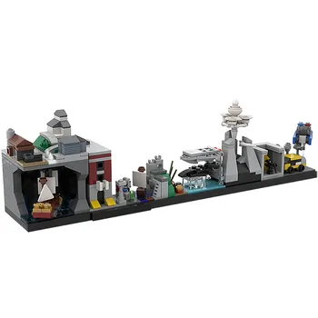 

Kids Toy Fighter Building Blocks of the 80s Military Architecture Self Propelled Anti Tank Weapon Bricks gift For Children