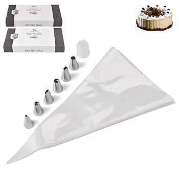 

50 Decorating Pouch Set Boxed Cake Decorating nai you dai Bakery Pattern Decorating Tool 6 Puff Decorating Nozzle