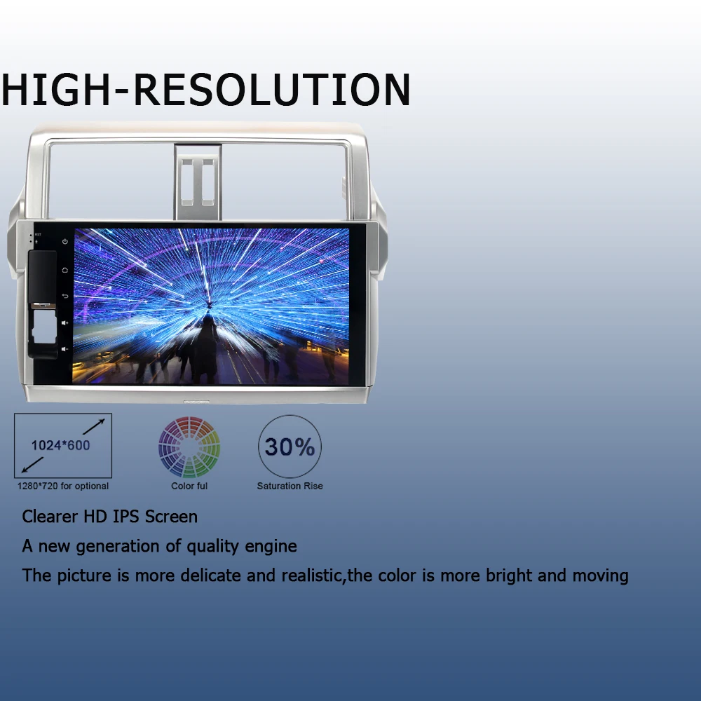  Android 9.0 car multimedia player for Toyota Prado 2014 2015 2016 radio PX6 GPS navigation DSP HDMI