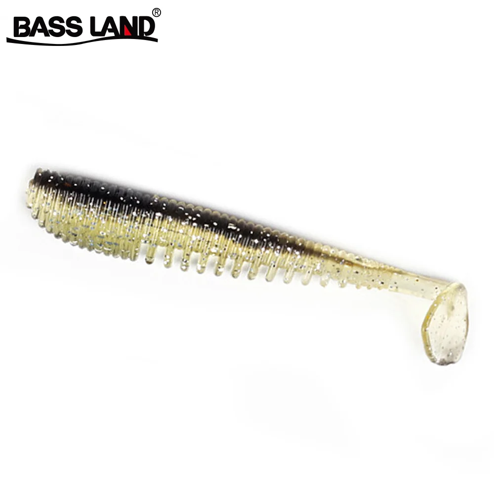 

Bassalnd Awaruna Soft Bait 60mm 75mm 90mm 100mm Double Color Salt Fish Smell Silicone Artificial Wobbler Shad Carp Fishing Lures