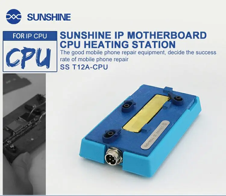 SS-T12A комплект для пайки материнская плата распайки для iPhone 6 7 8 X XS мобильный телефон процессор NAND ремонт отопления - Цвет: T12A-CPU