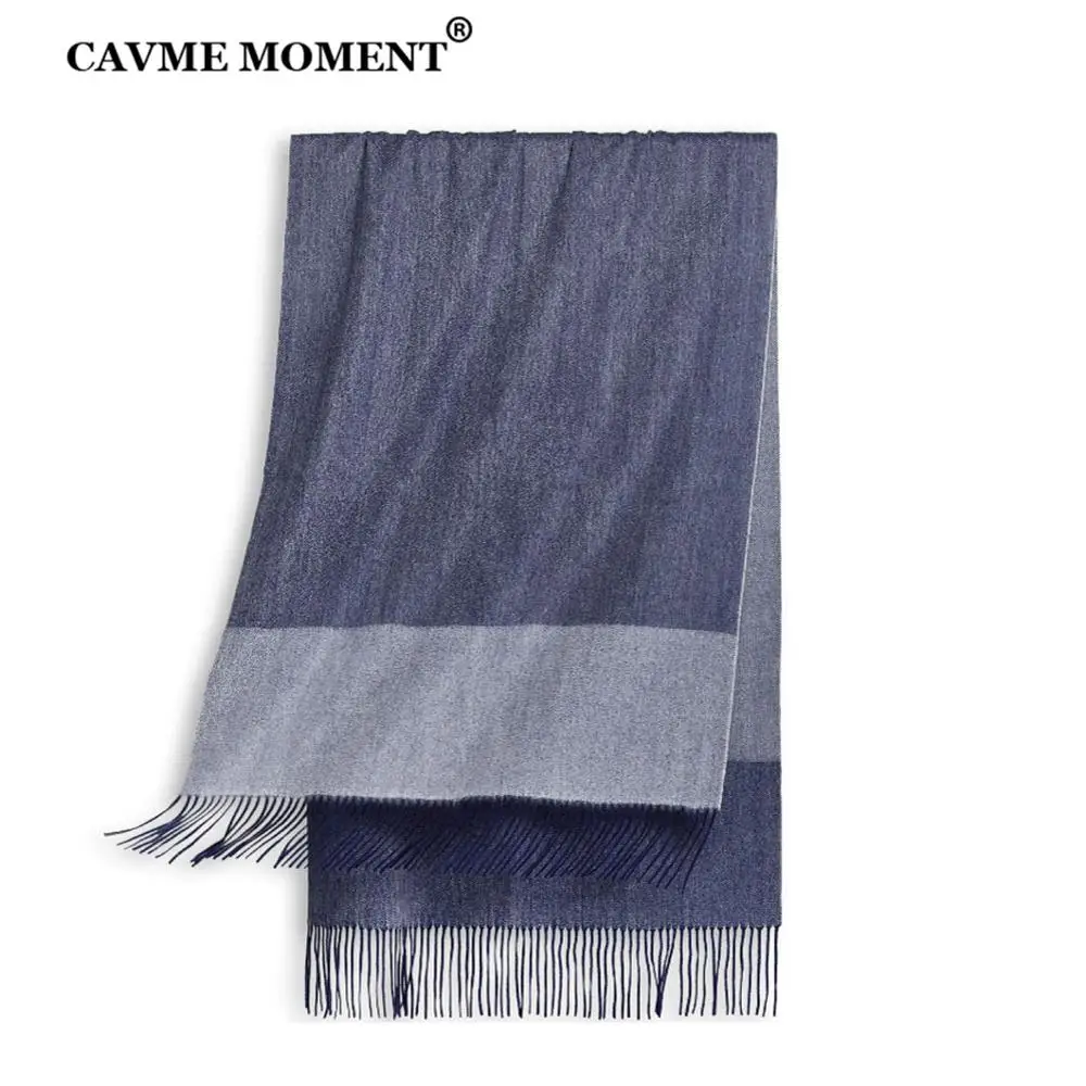 CAVME Cashmere Scarf for Women Winter Large Pashmina Wrap Navy Pink CUSTOM LETTERS 70*200cm 295g | Аксессуары для одежды