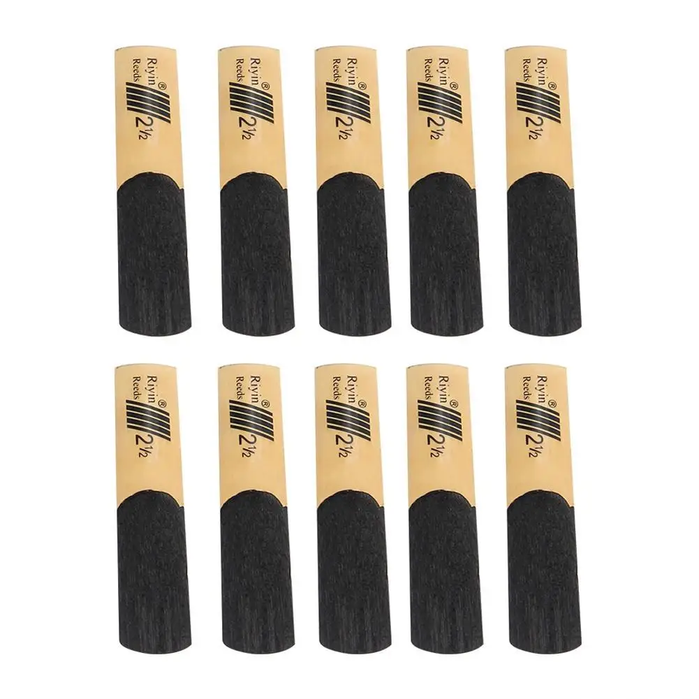 10pcs Clarinet Reeds Set with Strength 1.5/2.0/2.5/3.0/3.5/4.0 Wind Instrument Reed 10pcs set bb clarinet reeds traditional bamboo reed strength 2 0 2 5 3 0 woodwind instrument parts clarinet accessories