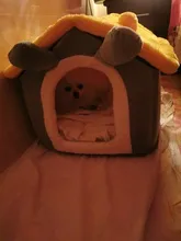 Bed-Mat Basket Kennel Sofa Dog-House Cat-Nest Puppy Cave Foldable Small Chihuahua Pet-Products