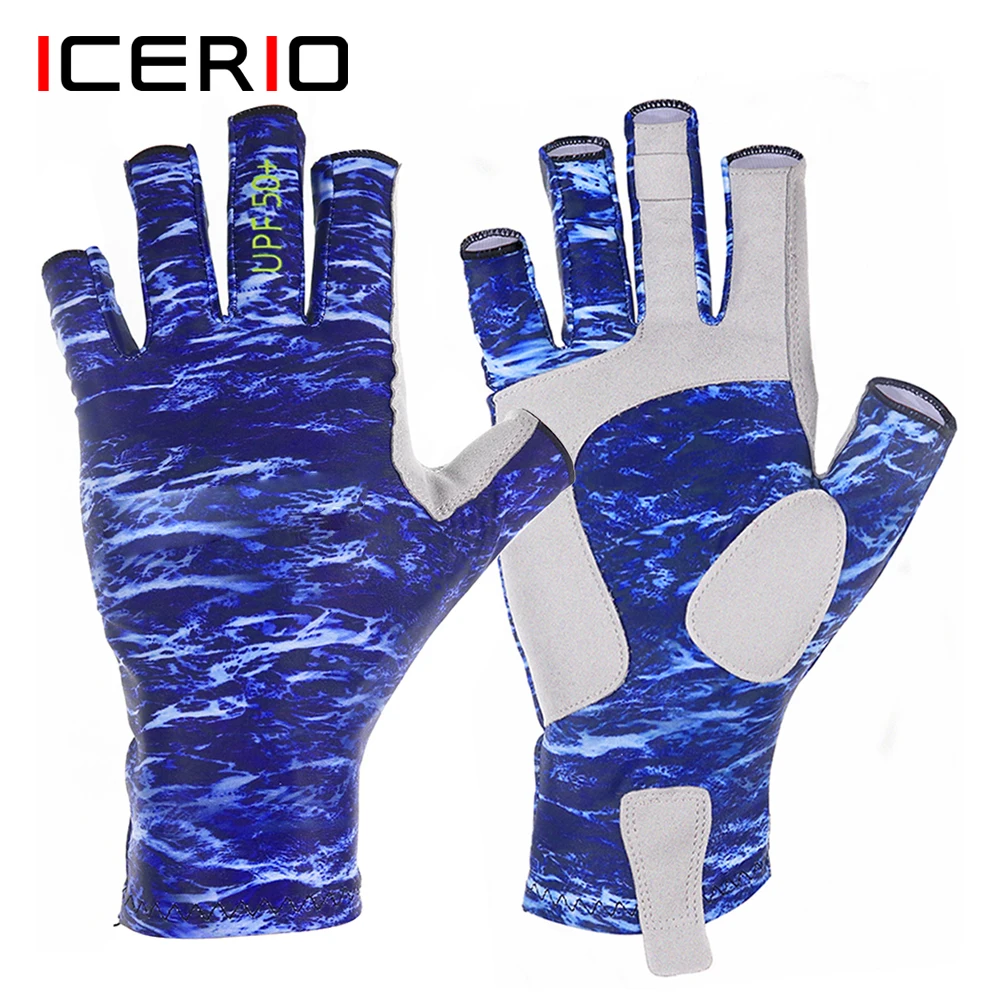 Fishing Gloves Sun Gloves for Fishing Kayaking Hiking Upf 50 Fingerless Uv  Protection Gloves for Men Women Breathable - AliExpress