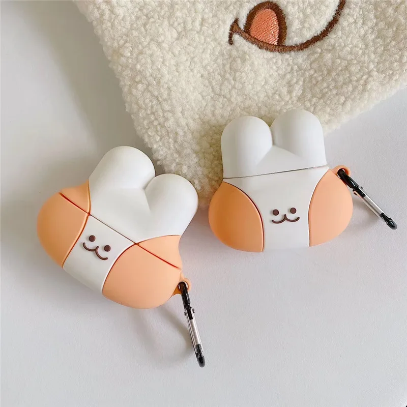 

For Airpods Pro Case 3D Rabbit Cartoon Soft Silicone Wireless Earphone Cases For Apple Airpod 3 Case Cute Cover Funda