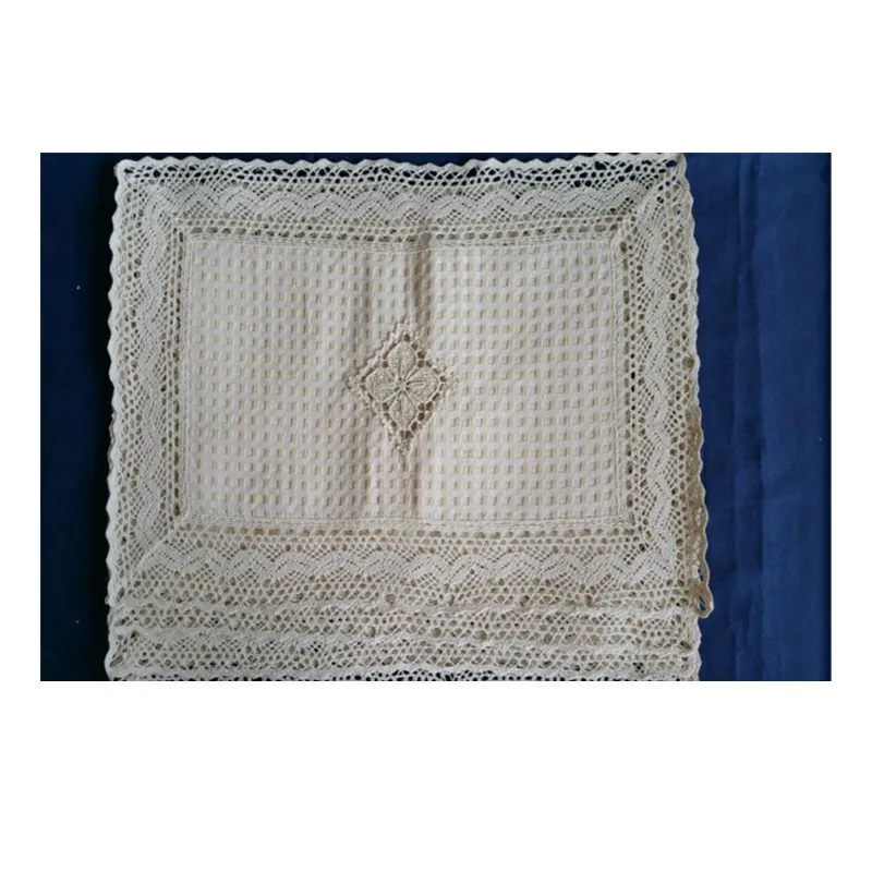 30x45cm Комплект одежды из 2 предметов: с вышивкой коврик кружевное платье со вставкой-подушкой кофейного вышитые чашки квадратной формы кухонный стол декоративные настольные лампы Настольный коврик 25x25 см - Цвет: 30x45cm