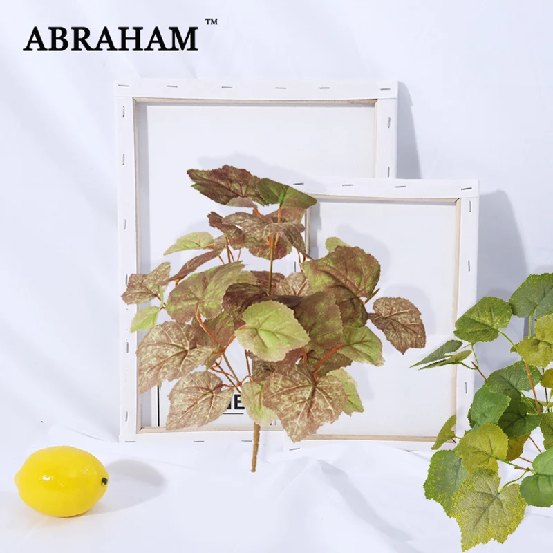 

31cm 7 Fork Silk Maple Leaves Artificial Tree Leaf Autumn Decoration Fake Plant Branch Plastic Tree Bonsai For Home Garden Decor