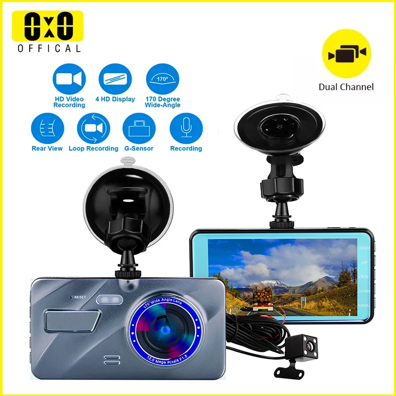 

NVNUVU 3.6 inch Big Screen Dual Lens Auto Video Recorder Full HD 1080P Dash Cam Car accessories LED Night Car Utilities