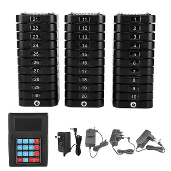 

Queuing System SU-669-S 30 Receivers 1 Transmitter Restaurant Table Queuing Wireless Calling System Table Queue Calling System