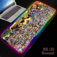 XGZ Dragon Ball RGB Mouse Pad Large Gaming Xxl Computer Anime pad Led Big  Mat Keyboard Desk PC Mause  with Backlit