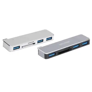 

USB Hubs Skillful Manufacture USB C HUB Type-C to 3 Ports USB 3.0 Adapter Splitter Dock w/TF Momory Card Slot