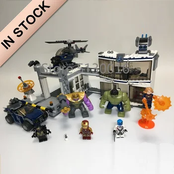 

In stock 11262 Avengers Endgame Compound Battle 699Pcs Building Blocks Compatible with 76131 Bricks Marvel Superhero