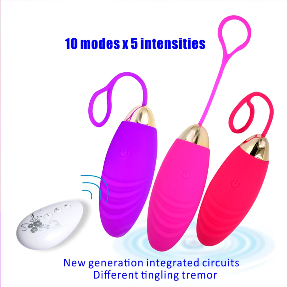 10 speed Silicone Jump Egg Vibrators for Women Wireless Remote Control vibrators USB Rechargeable Massage Ball Adult Sex Toys