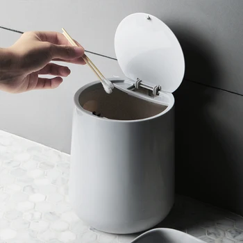 

Mini Kitchen Trash Can Home Office Bathroom High Quality Recycle Bin Desktop Garbage Box Table Dustbin Cubo Basura Storage Box 5