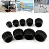 10Pcs Black Plastic Furniture Leg Plug Blanking End Cap Bung For Round Pipe Tube Hot-selling ► Photo 2/6