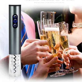 

Electric Automatic Wine Bottle Opener Set With Stopper Wine Pourer Paper Cutter Gift For Wine Lover