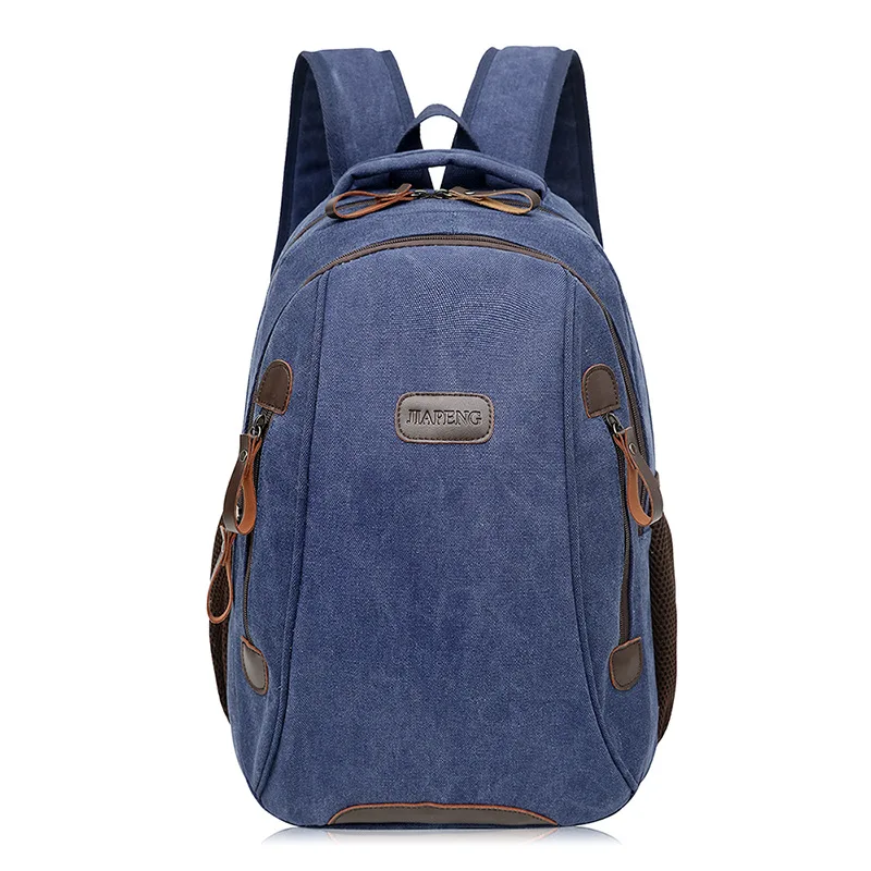 

New Style Canvas Backpack Men's Computer Bag Trend Canvas Bag Women's Casual Large Capacity Travel Bag-