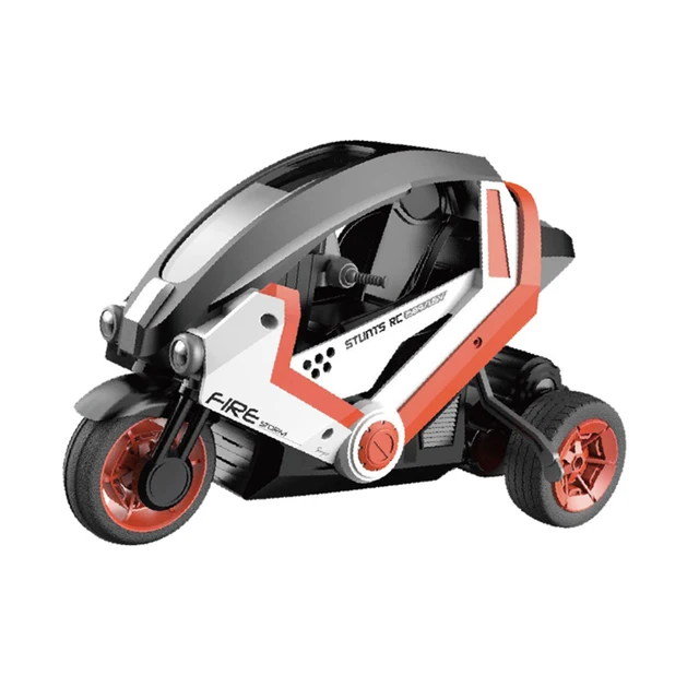 New 1:8 Tricycle 360° Rotary Stunt Remote Control Car Toy Kid Motorcycle Electric High Speed Drift 2.4G Stunt Car Holiday Gift 6