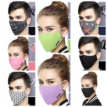 Хлопок PM2.5 анти-Дымчатая маска против пыли рот маска Активированный уголь фильтр рот Муфельная Маска Тканевая маска для лица
