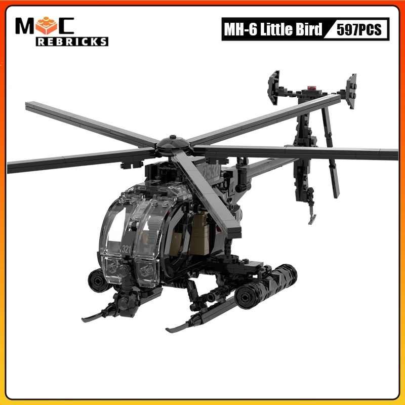 現状品 21st Century Toys 1/6 AH-6 Little Bird Helicopter