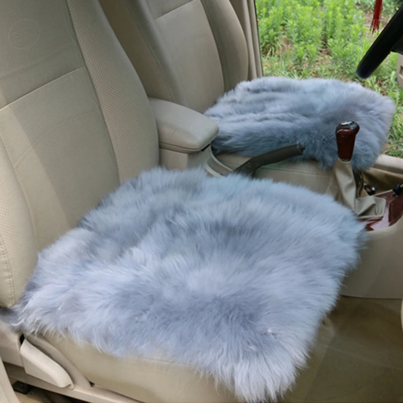Искусственная овчина сиденье автомобиля дома подушки меховой коврик Обложка теплый коврик