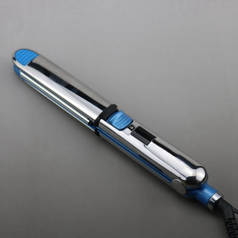 Max 750F титановый цифровой плоский утюжок для волос выпрямитель для волос Профессиональный быстрый Электрический выпрямитель утюжков инструмент для укладки 100-240 В