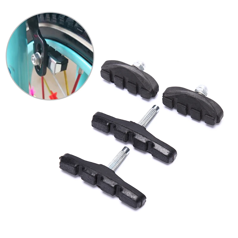

1 Pcs Mountain Bike Road Cycling Rubber Brake Holder Shoes Pads Accessories V-Brake Pads Holder Shoes Blocks