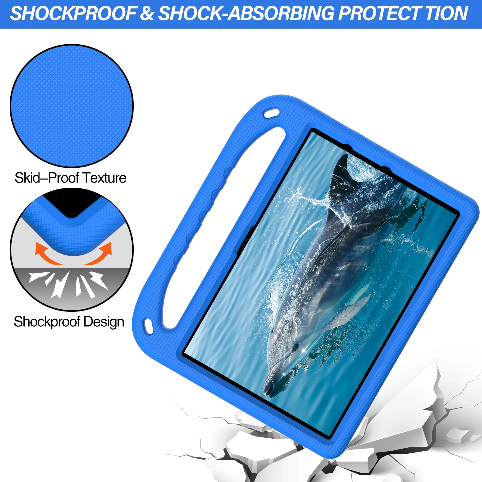 Case for Fire HD 10 Kids EVA Soft Tablet Stand Cover for Fire HD 10 Plus 10.1"