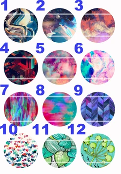 

Handmade Colorful picture Round Glass Cabochons Refrigerator magnet for Necklace Decoration and Phone Chain Accessaries112