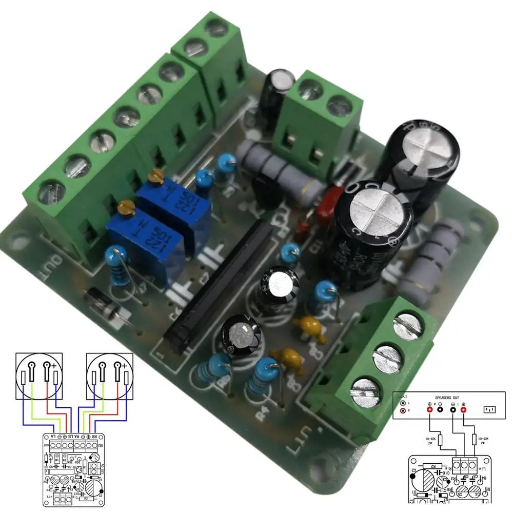 Плата драйвера DC 12V VU аудио усилитель мощности измеритель уровня модуль привода