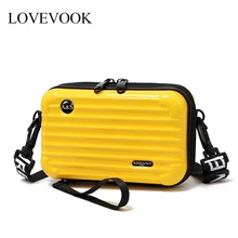 LOVEVOOK กระเป๋าถือผู้หญิงแฟชั่น Crossbody กระเป๋าสำหรับสุภาพสตรี 2019 MINI กระเป๋าเดินทาง Shape Make up กระเป๋า ...(China)