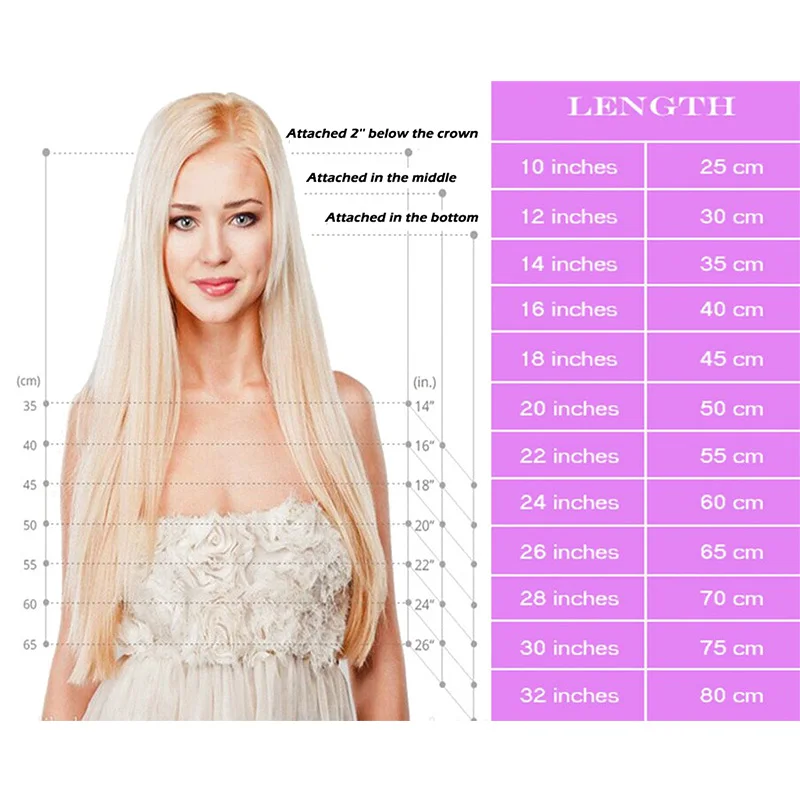 Lelinta 26" Hairpiece 140G Straight 5 Clips In False Styling Hair Synthetic Clip In Hair Extensions Heat Resistant