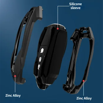 Custodia/cover per Chiave/telecomando per Audi A3 8P A4 B7 B8 B5 B9 B6 A1 A5 Q7 Q5 A6 4F C6 C5 C7 C4 TT Q3 S3 A7 A8 C4 8N 8V 8L RS3 - Auto in lega di Chiave A Distanza di Caso Della Copertura per Audi A3 8P