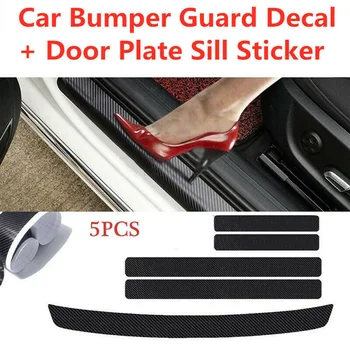 

Door Plate Sticker Protector Sill Scuff Cover Rear Bumper Vinyl Sticker Car /Vehicle